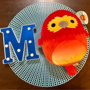 Squishmallows 8” Inch Fawkes The Phoenix Harry Potter Red Bird, w/ Tags